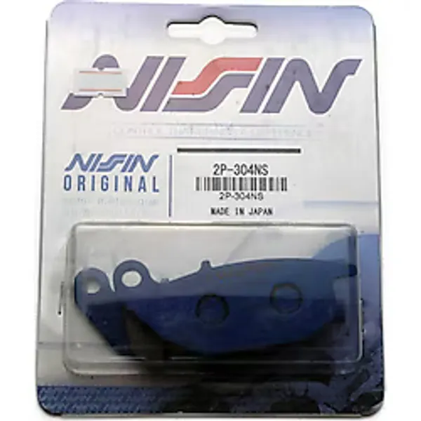 Nissin 2P-304NS Yarı Metalik Motosiklet Fren Balatası - Siyah