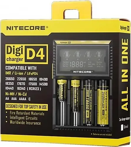 Nitecore D4 Pil Şarj Cihazı