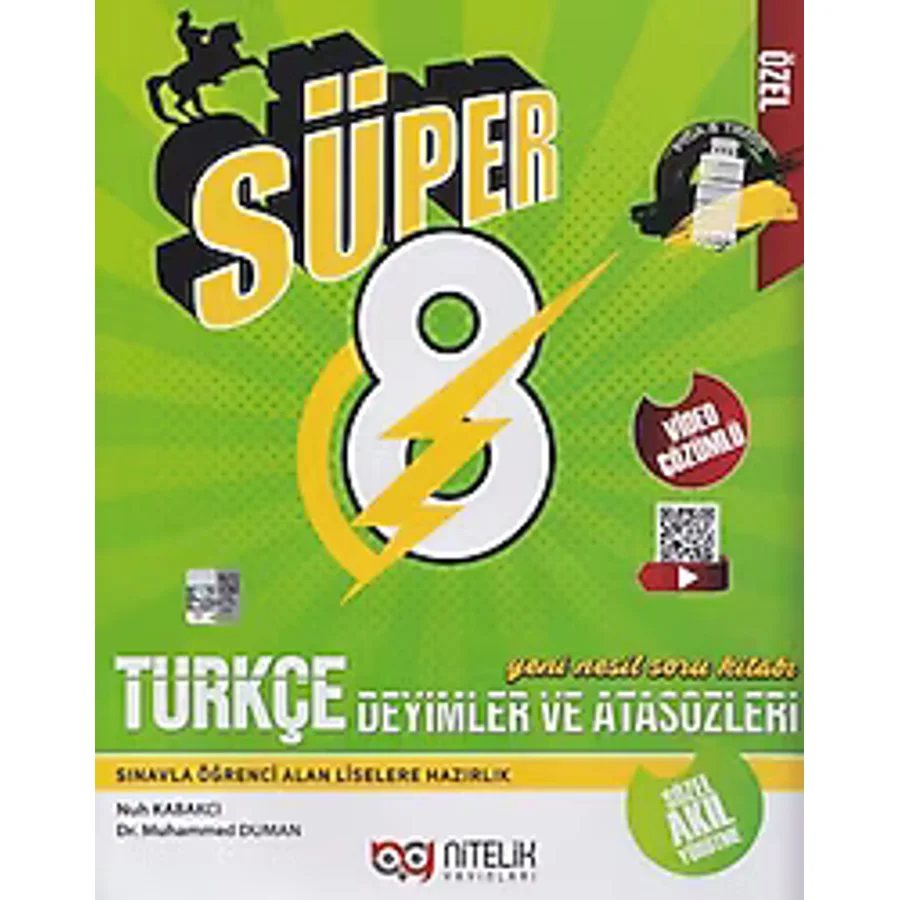 Nitelik Yayınları 8. Sınıf LGS Türkçe Deyimler ve Atasözleri Soru Kitabı