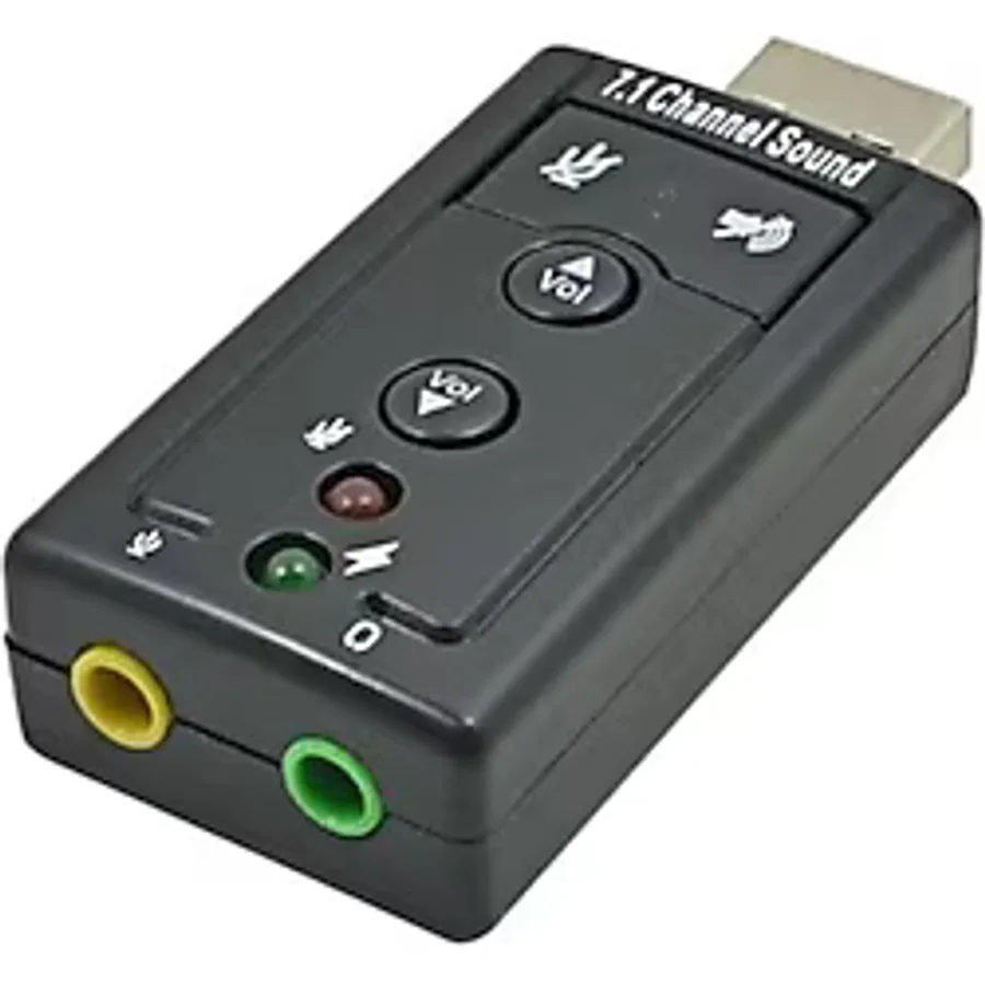NIVATECH Usb 3d Ses Kartı 7 1 Uyumlu Win Xp Win7 Win8 Win10 Android Linux Destekler