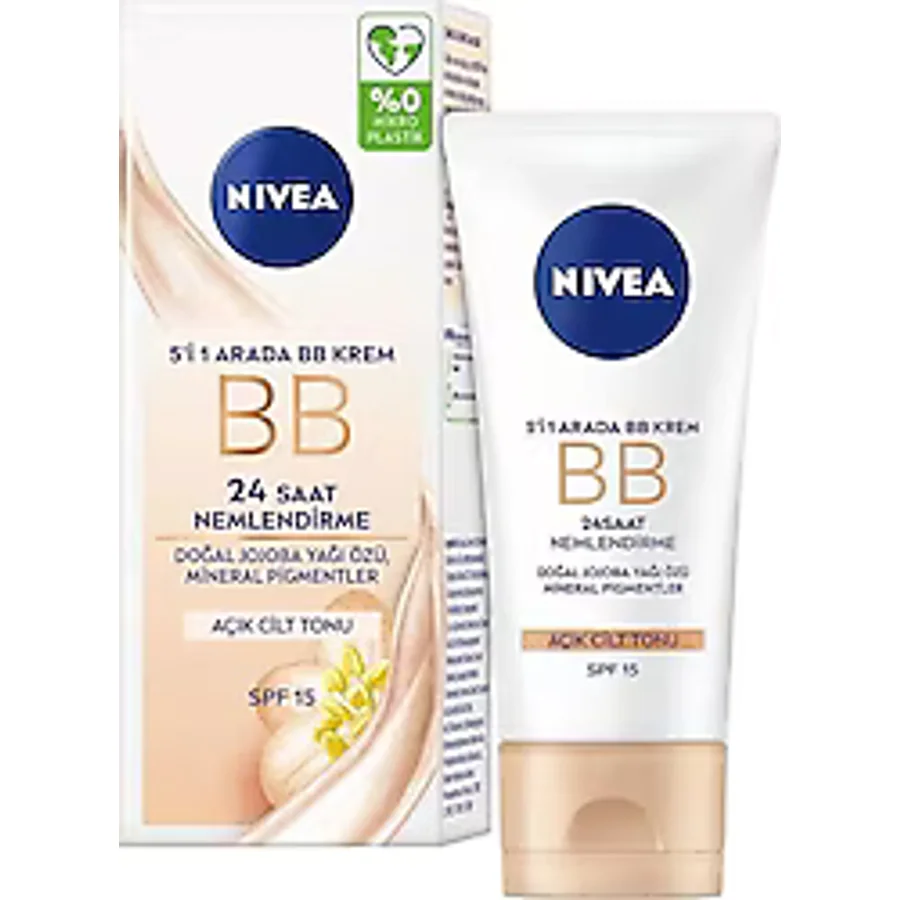 Nivea 5'i 1 Arada Açık Ton SPF 15 50 ml BB Krem