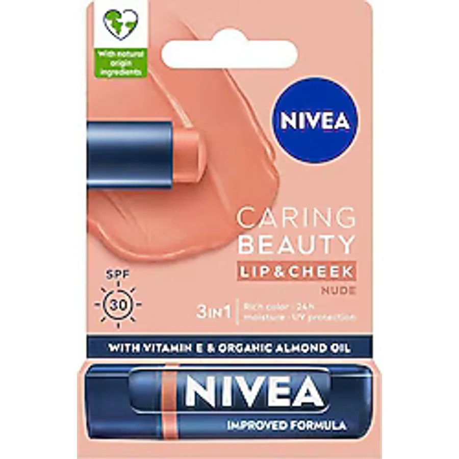 Nivea Caring Beauty 30 Faktör 4.8 gr Nude Dudak Nemlendirici