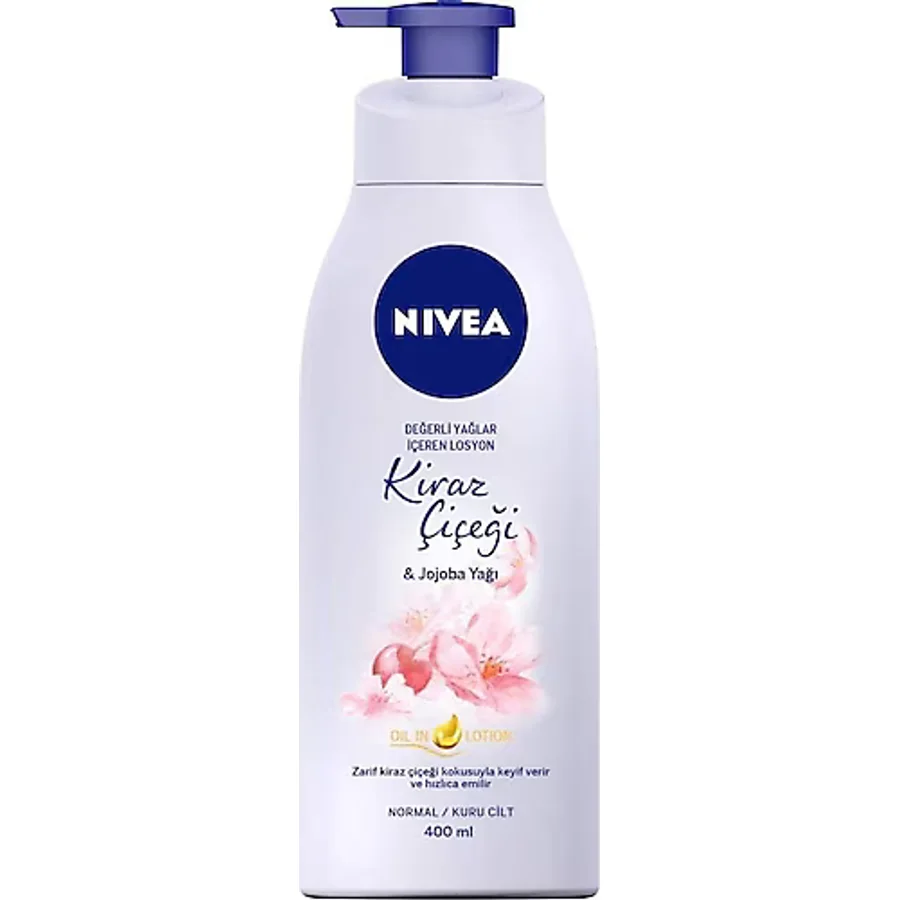 Nivea Değerli Yağlar Kiraz Çiçeği ve Jojoba Yağı Vücut Losyonu 400 ml