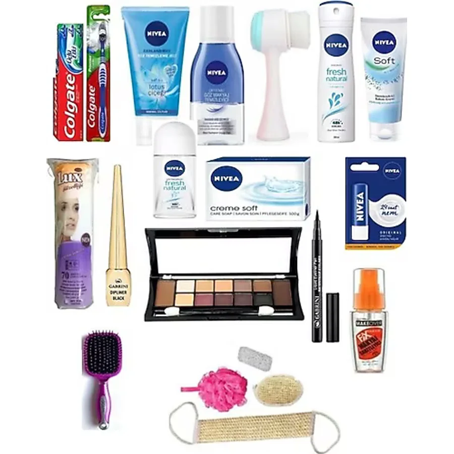 NIVEA Gelin Söz Nişan Makyaj Ceyız Bohcası - Sandıksız Ceyız Seti -cilt Bakım Seti