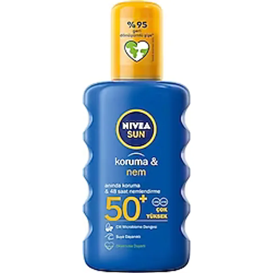 Nivea Koruma & Nem 200 ml 50 Faktör Sprey Güneş Kremi