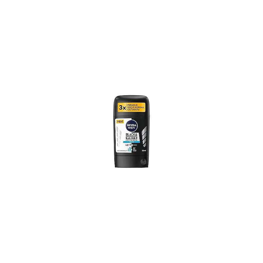 Nivea Men Black & White Invisible Fresh 50 ml Erkek Stick Deodorant