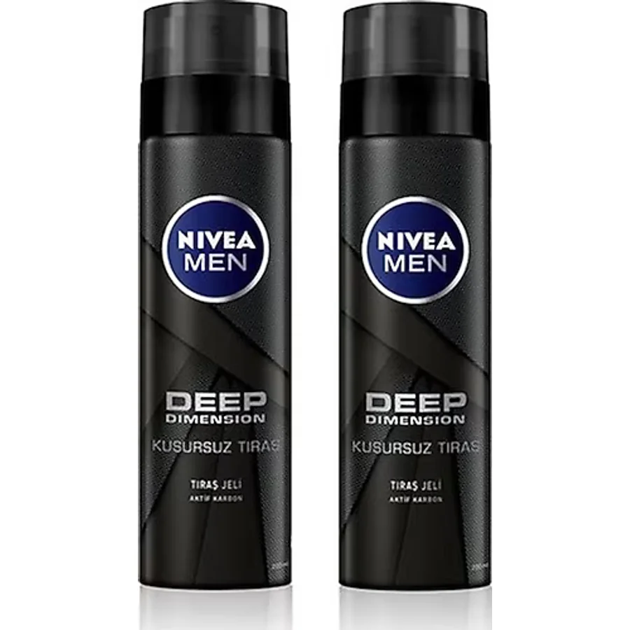 Nivea Men Deep Dimension Kusursuz 200 ml 2 Adet Tıraş Jeli