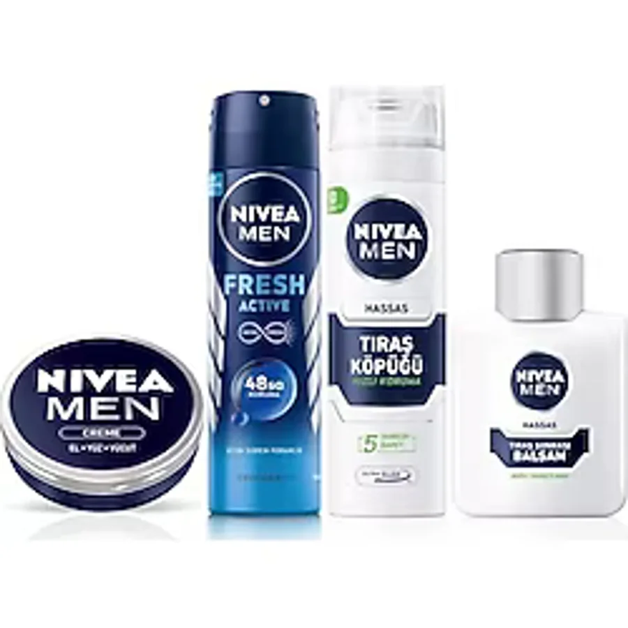 Nivea Men Deo Men Erkek Sprey Deodorant,nemlendirici Krem,tıraş Köpüğü,tıraş Sonrası Balsam