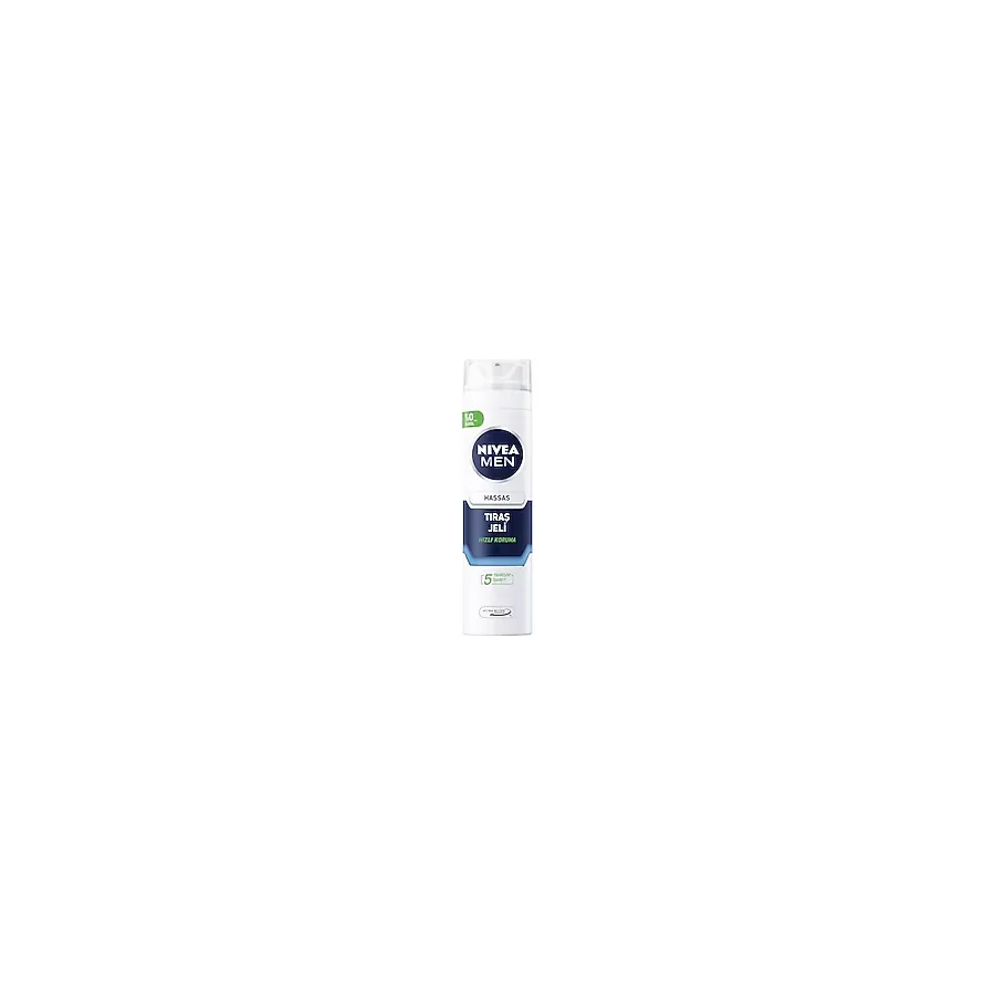 NIVEA MEN Erkek Hassas Tıraş Jeli 200 ml,Tahrişe ve Yanmaya Karşı Koruma,Alkolsüz Formül,Hassas Ciltlere Özel