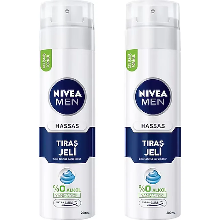Nivea Men Hassas 200 ml 2 Adet Tıraş Jeli