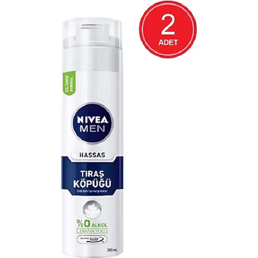 Nivea Men Hassas 200 ml 2 Adet Tıraş Köpüğü