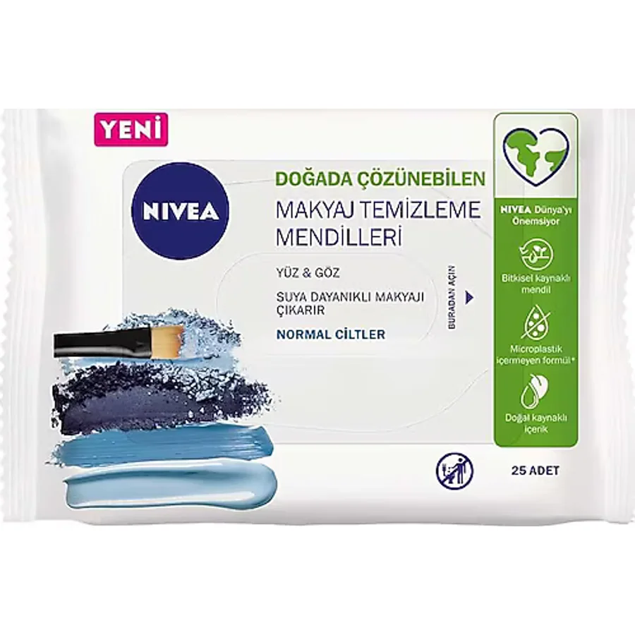 Nivea Normal Ciltler için 25'li Makyaj Temizleme Mendili