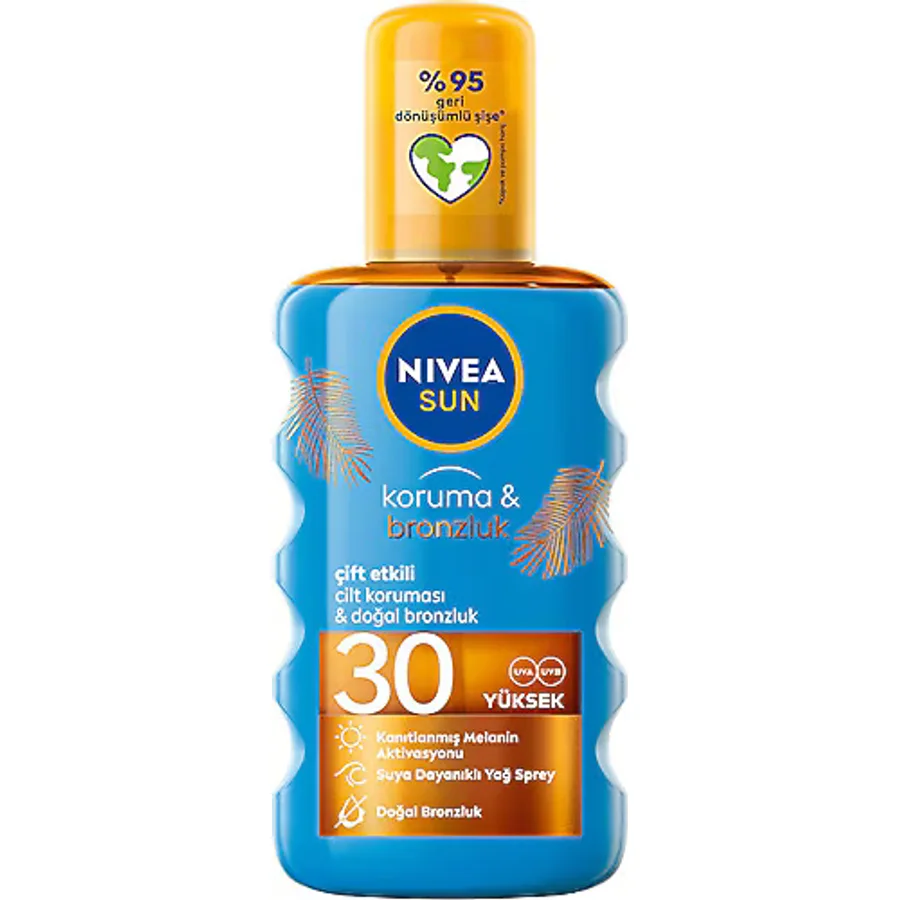 Nivea Sun Koruma ve Bronzluk 200 ml 30 Faktör Bronzlaştırıcı Yağ