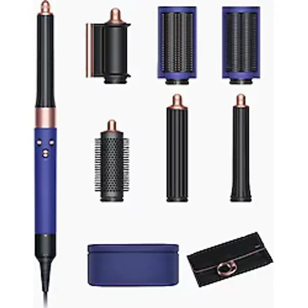 NIXCON Airwrap Complete Long Saç Şekillendirici (Dyson Airwrap ) Vinca Blue Rose + Çanta - Mavi - Bakır - YOK