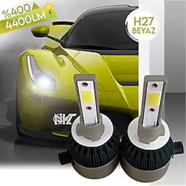 Nkt Group H27 Led Xenon Far Aydınlatma Seti Şimşek Etkili H 27