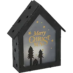 Noel Lambası Ahşap Manzara Evi 6 LED Işık Noel Süslemeleri
