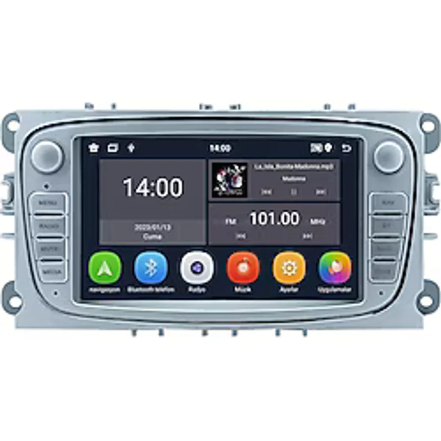 Noiser Ford Connect-mondeo-focus Oval Gri Android Multimedya Teyp T5 - 4gb Ram, 64gb Hafıza