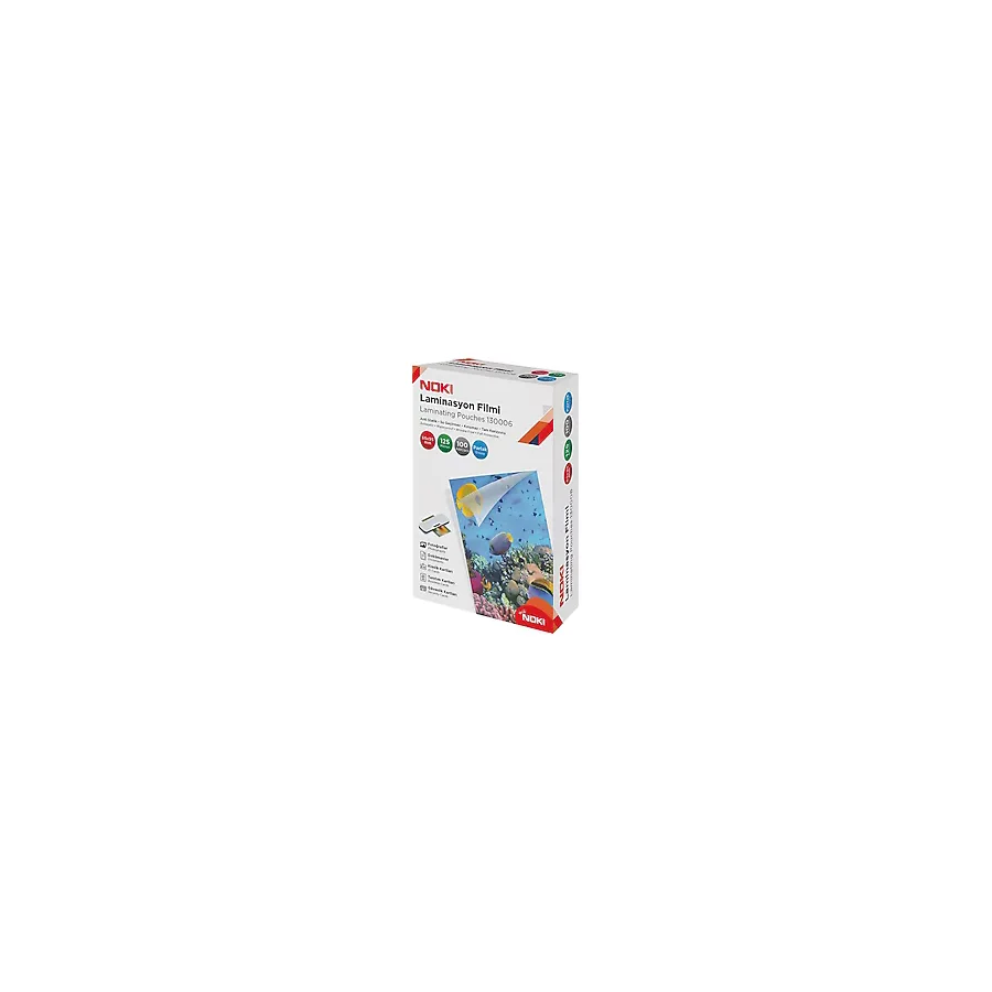 Noki 130006 65x95 mm 125 Mikron 100'lü Laminasyon Kağıdı