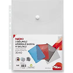 Noki 2 Bölmeli Körüklü Dosya 11 Delikli