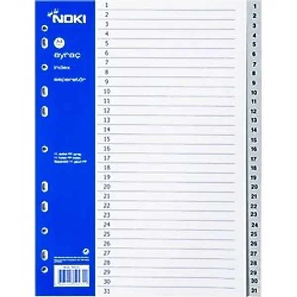 Noki Ayraç Pp 1-31 Rakam