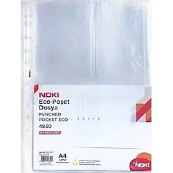 Noki Eco Şeffaf Poşet Dosya 100 Adet 10'lu Paket