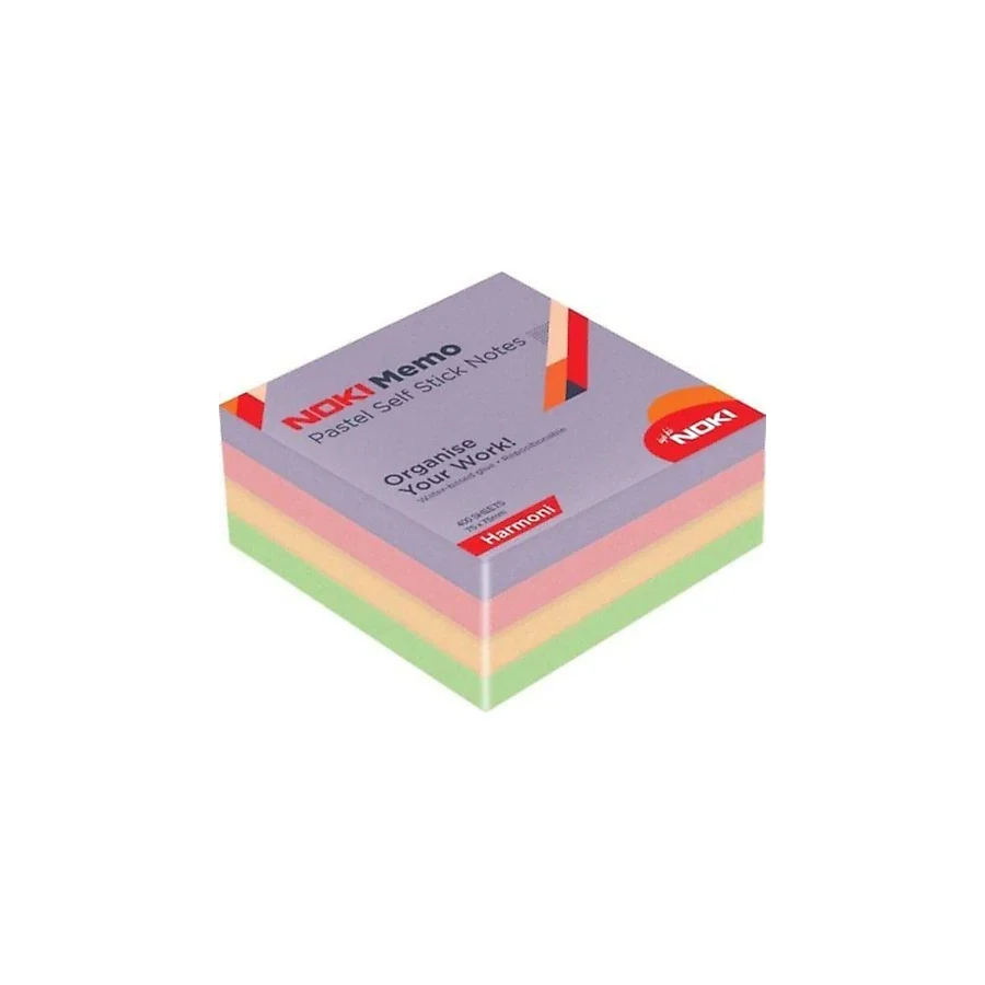 Noki Memo Pastel Harmoni 75x75 mm 400 Yaprak Yapışkanlı Not Kağıdı