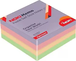 Noki Memo Pastel Harmoni 75x75 mm 400 Yaprak Yapışkanlı Not Kağıdı