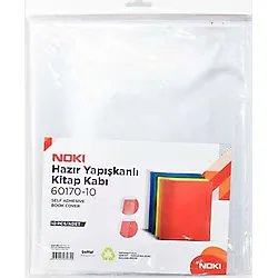 NOKI Noki Hazır Yapışkanlı Kitap Kabı 10'lu Şeffaf 2 Adet