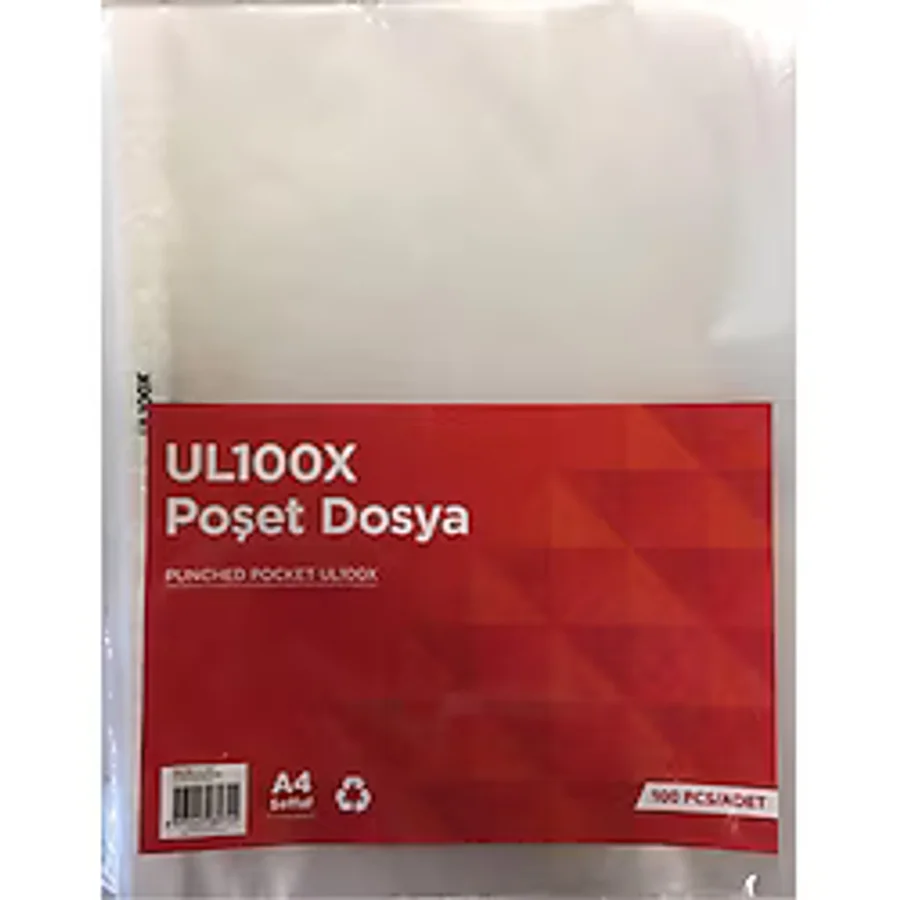Noki Norex Ul100x Poşet Dosya A4 Şeffaf 100 Lü