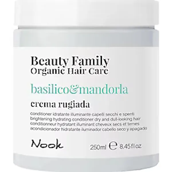 Nook Beauty Family Kuru Mat Saçlar İçin Fesleğen Badem Argan Özlü Nemlendirici Besleyici Saç Kremi 250ml