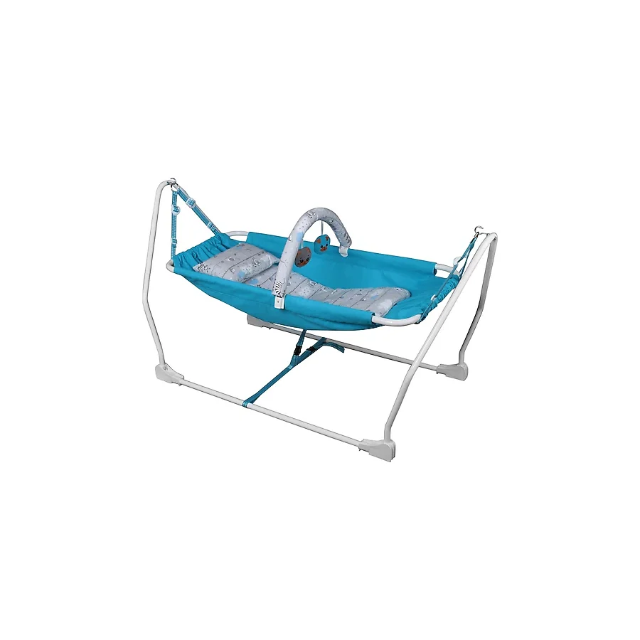 Norfolk Baby Sleep Katlanabilir Oyuncaklı Sallanır Bebek Hamağı Mavi
