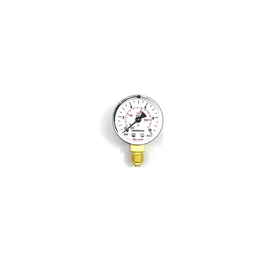 Normadia Çap 63 0/10 Bar Kuru Tip Basınç Ölçer, Manometre, Basınç Göstergesi 1/4 Inch - Seçenek 1