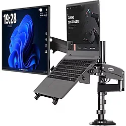North Bayou H180-FP 17-27 inç İki Kollu Amortisörlü Monitör Standı