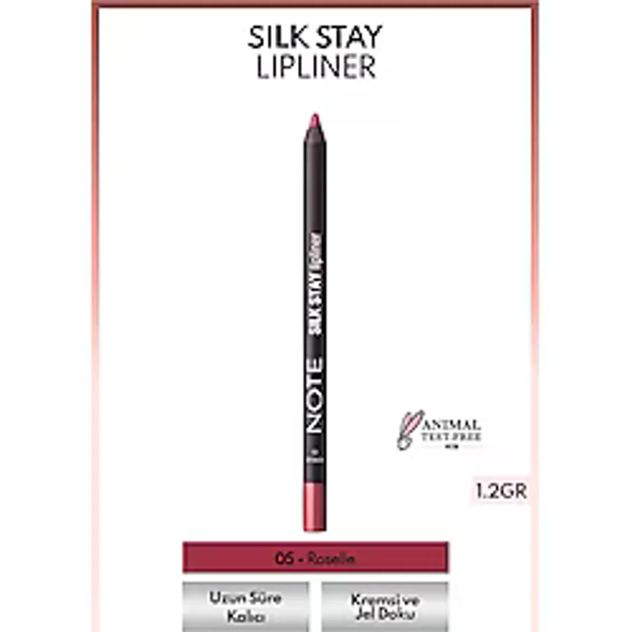 Note Silk Stay Waterproof 05 Roselle Dudak Kalemi