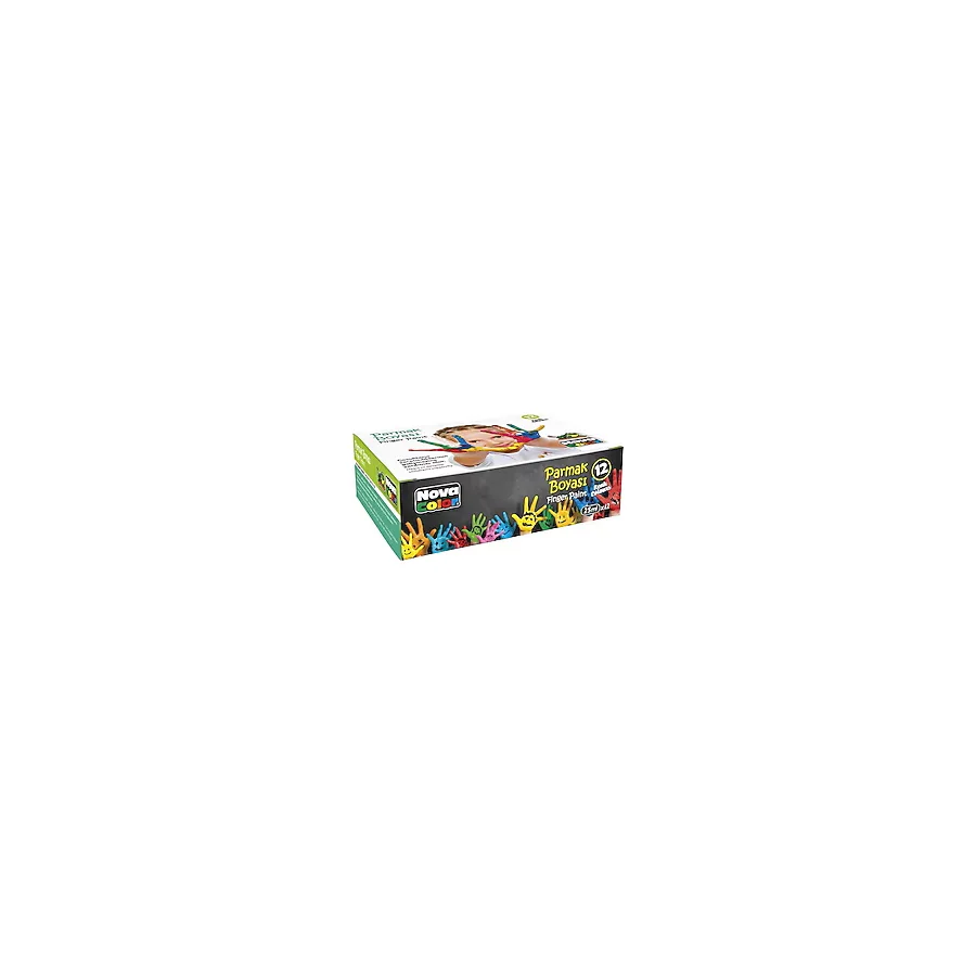 Nova Color 25 ml 12 Renk Parmak Boyası