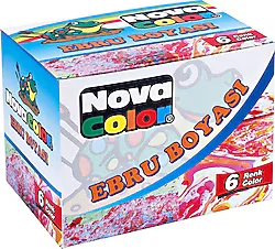 Nova Color 30 ml 6 Renk Ebru Boyası
