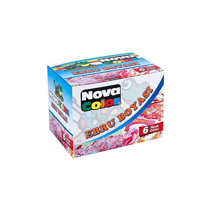 Nova Color 30 ml 6 Renk Ebru Boyası