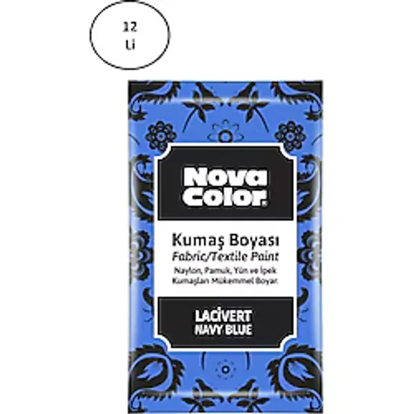 Nova Color Kumaş Boyası Toz 12 Gr ( 12 Adet)