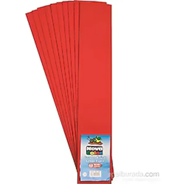 Nova Color Nc-339 Krapon Kağıdı 10 Lu Paket Kırmızı