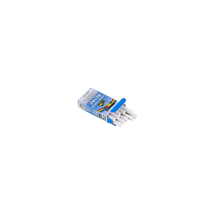 Nova Color NC-4110 10'lu Tozsuz Beyaz Tebeşir
