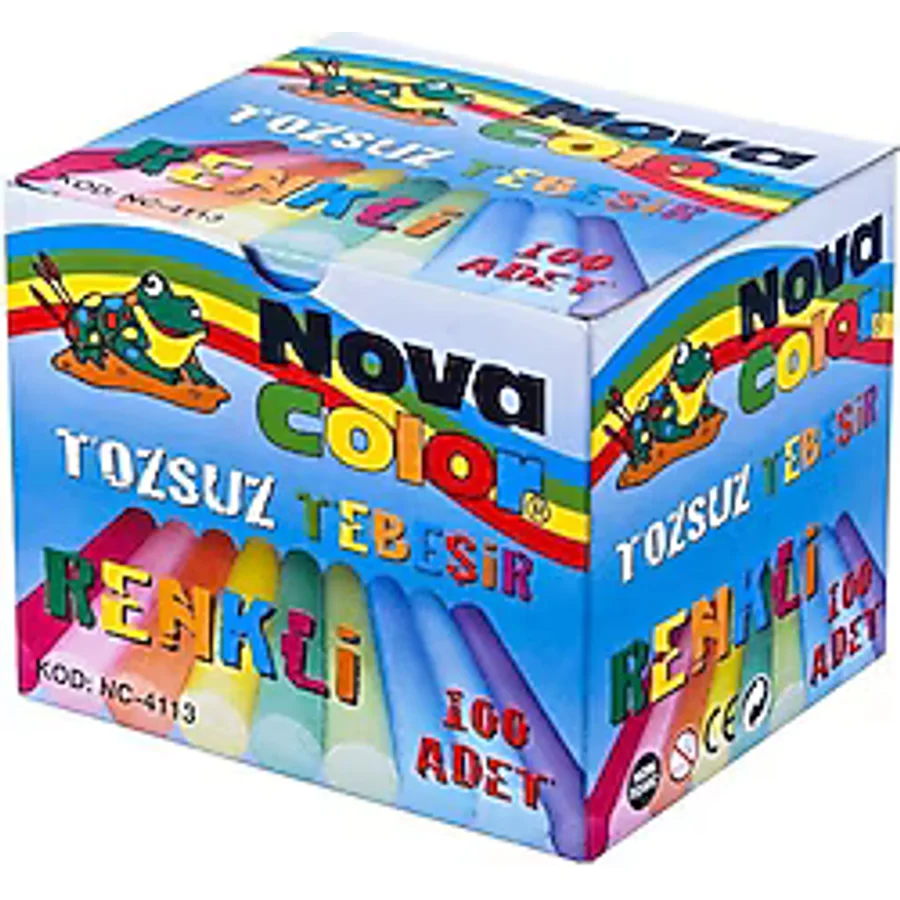 Nova Color NC-4113 100'lü Tozsuz Renkli Tebeşir