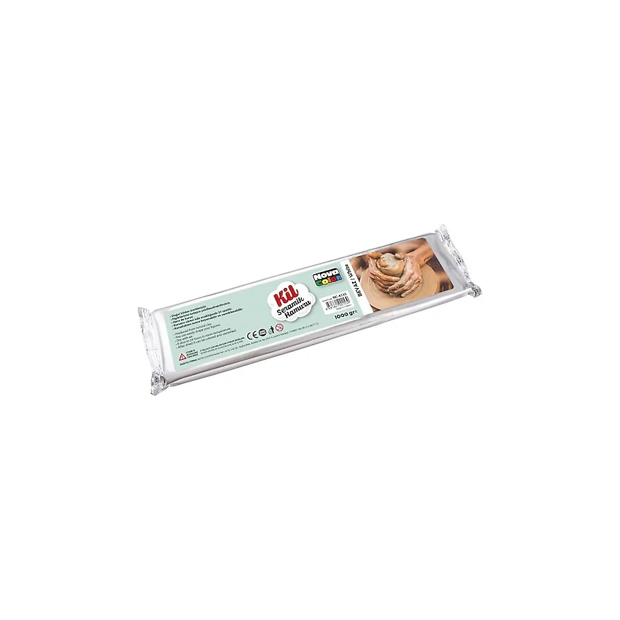 Nova Color NC-4135 1000 gr Beyaz Seramik Hamuru
