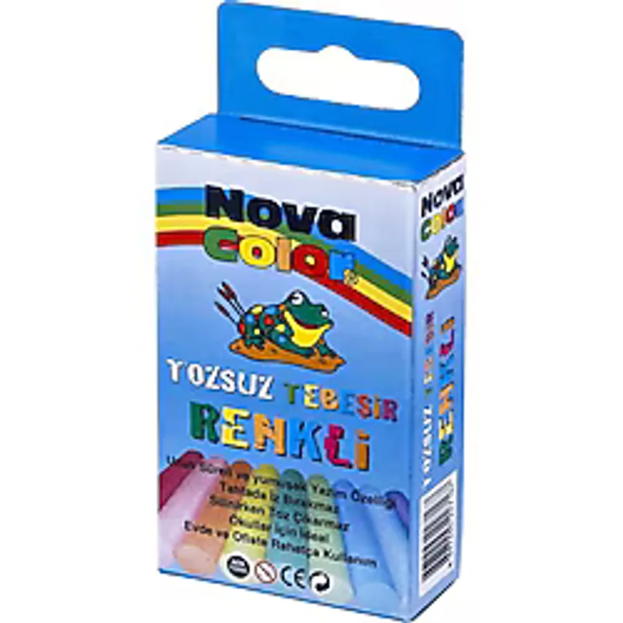 Nova Color Renkli Tebesir 10lu