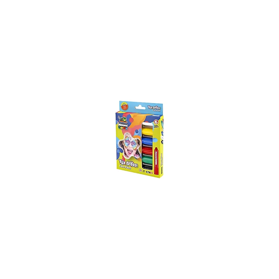Nova Color Yüz Boyası 6'lı Seti 16 gr Renkli Yüz Boyaları