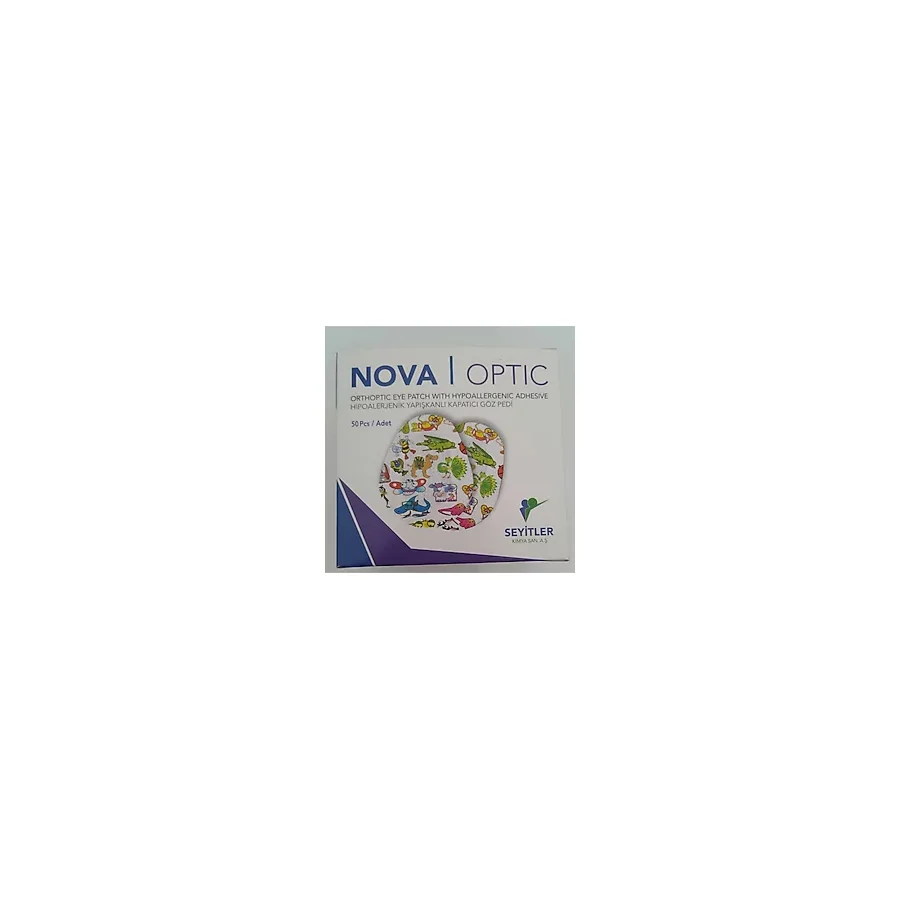 Nova Optik Göz Kapama Bandi Göz Pedi 5.6X6.9cm Çocuk 50 Adet