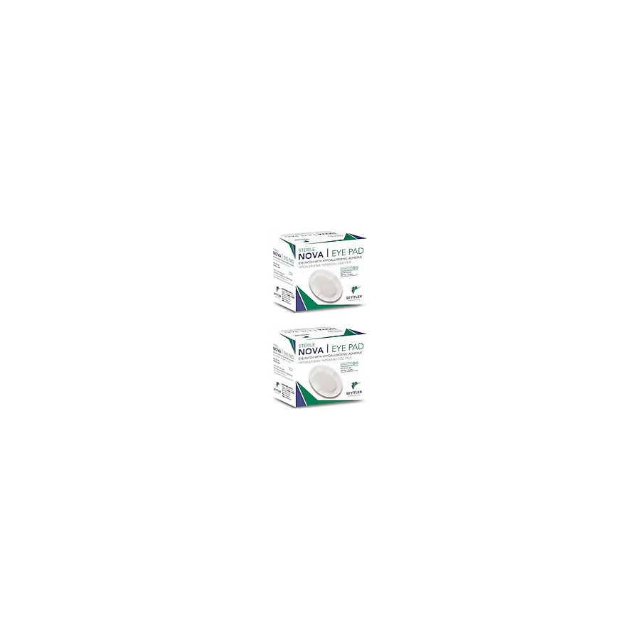 Nova Ped Yetişkin Göz Kapama Bandı Göz Pedi 2 x 50'li 6.5 x 9.5 CM