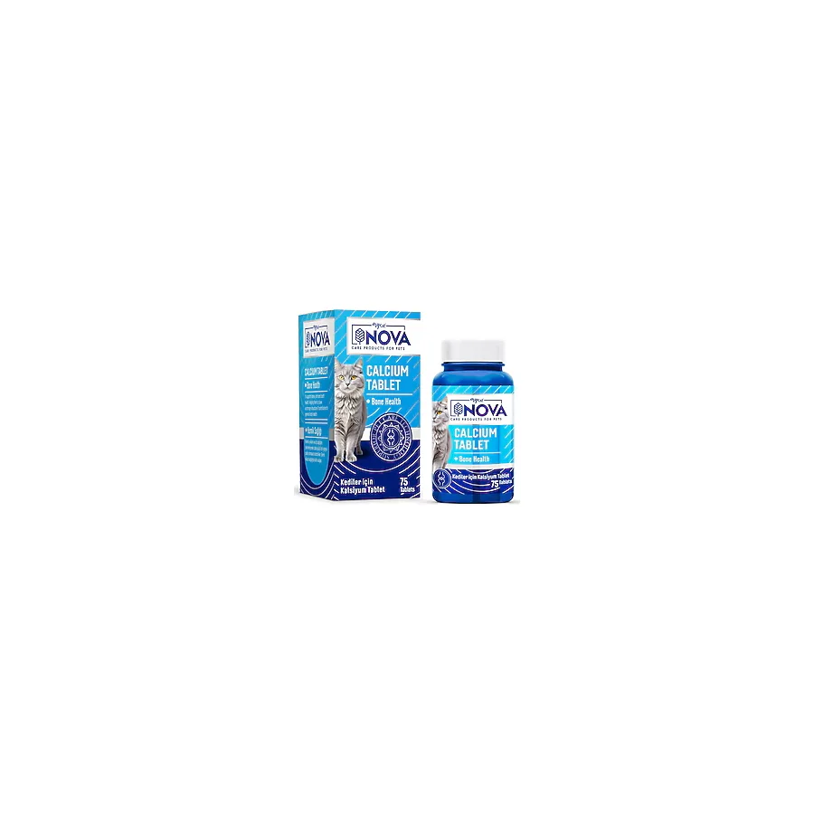 Nova Premium Calcium Kediler için 75 Tablet
