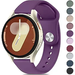 Novatis Samsung Galaxy Watch 4/5/6/7/FE/40/44 Classic 42/43/46/47mm Uyumlu 20mm Soft Silikon Kordon