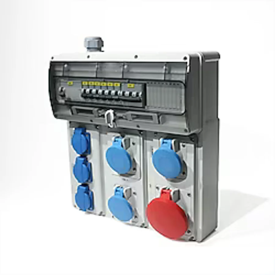 Novsen Ip44 Kombinasyon Panosu 3ad. 3x16, 1ad. 5x32, 3ad. Schuko Priz