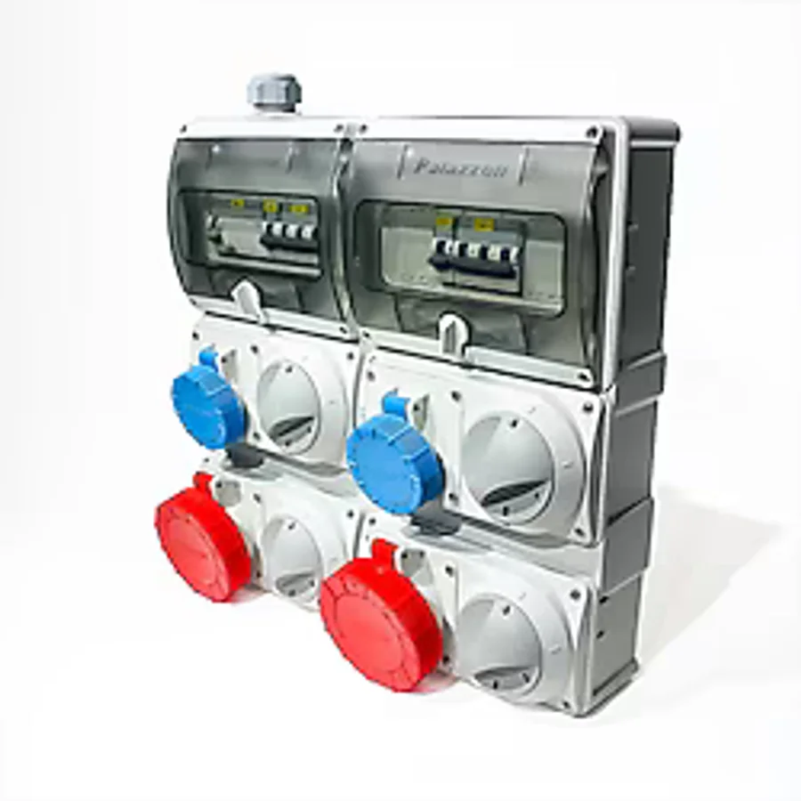 Novsen Ip55 Kombinasyon Panosu 2ad. 3x16a, 2ad. 5x32a Klitli Priz
